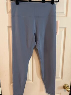 Lululemon Wunder Train HR Tight 28 No Line Gray Blue Size 14 NWT